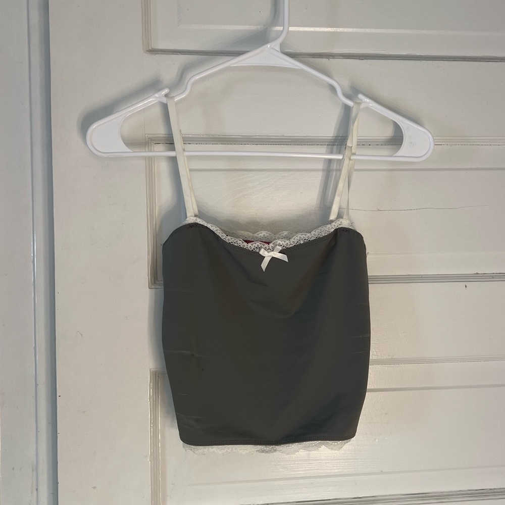 Gray Lace Top - Picture 3 of 4